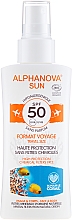 Düfte, Parfümerie und Kosmetik Bio Sonnenschutzspray für Gesicht und Körper SPF 50 - Alphanova Sun Bio SPF50 Spray Voyage