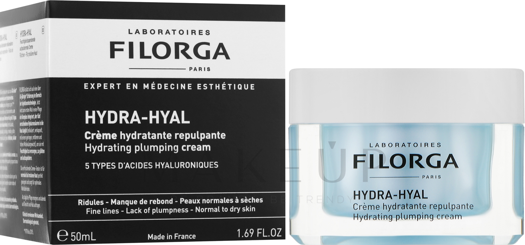 Feuchtigkeitsspendende Gesichtscreme - Filorga Hydra-Hyal Hydrating Plumping Cream — Bild 50 ml