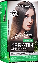Düfte, Parfümerie und Kosmetik Haarpflegeset - Kativa Keratin Anti-Frizz Xtra Shine (Haarmaske 150ml + Shampoo 30ml + Conditioner 30ml)