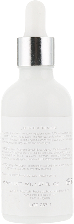 Aktives Augenserum mit Retinol - Demax Retinol Active Serum — Bild N2