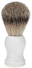 Düfte, Parfümerie und Kosmetik Rasierpinsel mit Dachshaar weiß - Golddachs Finest Badger Plastic White