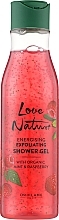 GESCHENK! Peeling-Duschgel Minze und Himbeere - Oriflame Love Nature Energising Exfoliating Shower Gel — Bild N1