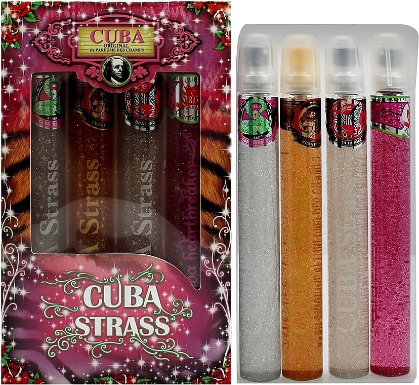 Cuba Ladies Strass Gift Set - Duftset (Eau de Parfum 4x35 ml)  — Bild N2