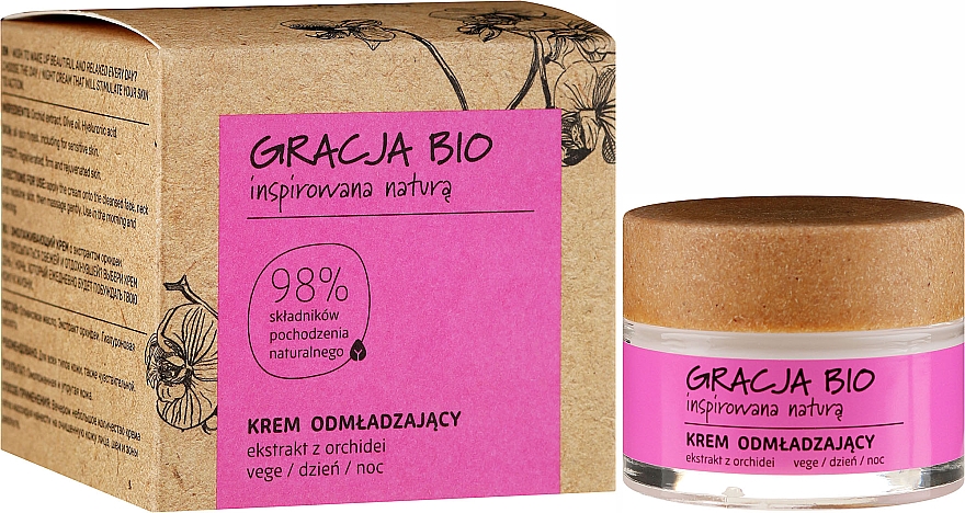 Verjüngende Gesichtscreme mit Orchideenextrakt - Gracja Bio Face Cream — Bild N1