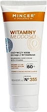 Pflegende Handcreme mit Vitamin 60+ - Mincer Pharma Witaminy Nourishing Hand Cream with Vitamins — Bild N1