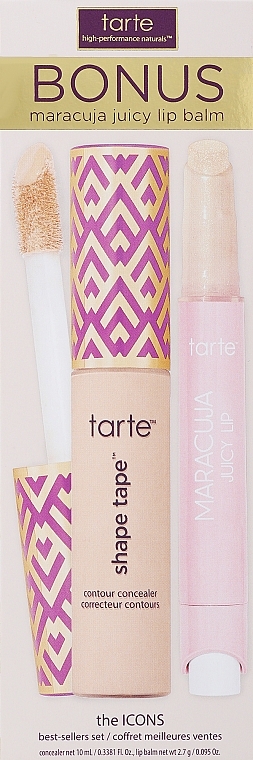 Set - Tarte Cosmetics The Icons Best Sellers Set (Concealer 10ml + Lippenbalsam 2.7g)  — Bild N1