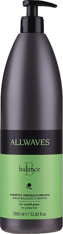 Regulierendes Shampoo für fettiges Haar mit Brennnesselextrakt - Allwaves Balance Sebum Balancing Shampoo — Foto N3