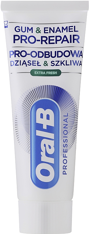 Schützende und regenerierende Zahnpasta für Zahnfleisch und -schmelz - Oral-B Professional Gum & Enamel Pro-Repair Extra Fresh — Bild N1