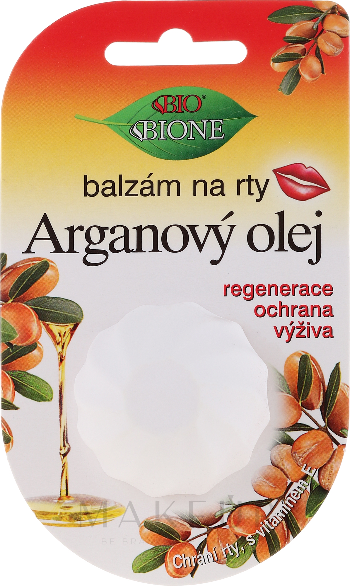 Lippenbalsam mit Arganöl und Vitamin E - Bione Cosmetics Argan Oil Vitamin E Lip Balm — Bild 6 ml