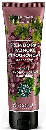 Weintrauben Schützende Hand- und Nagelcreme  - Barwa Naturalna Grape Protective Hand Cream — Bild N1