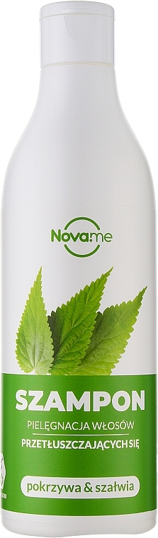 Shampoo für fettiges Haar mit Brennnessel und Salbei - Novame — Bild N1