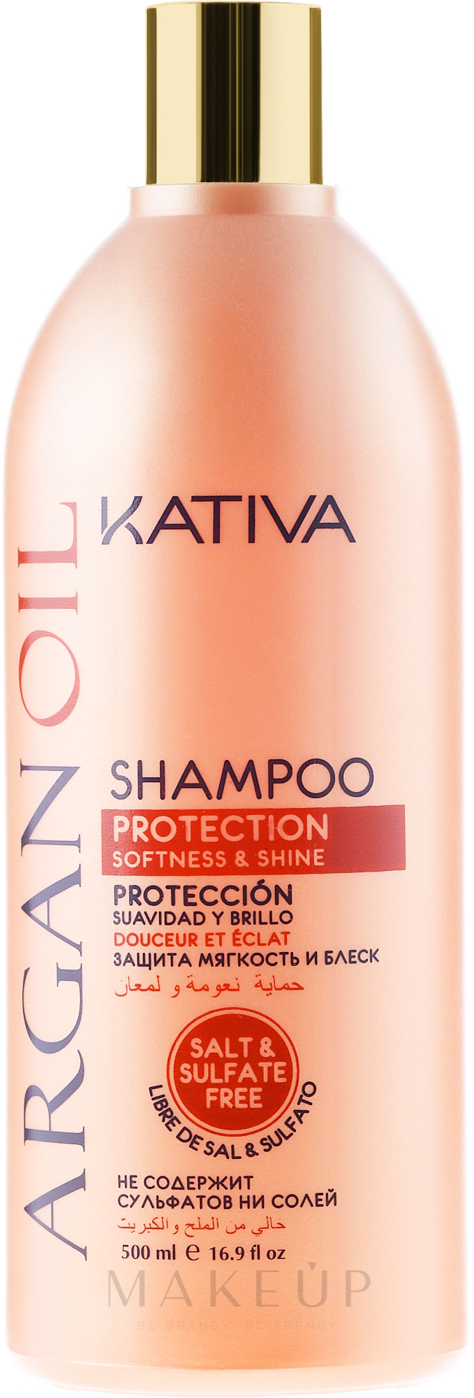 Feuchtigkeitsspendendes Shampoo mit Arganöl - Kativa Argan Oil Shampoo — Bild 500 ml