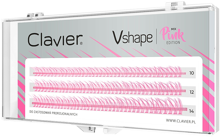 Wimpernbüschel-Set rosa - Clavier Vshape Colour Edition Pink — Bild N1