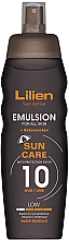 Düfte, Parfümerie und Kosmetik Sonnenemulsion für den Körper - Lilien Sun Active Emulsion SPF 10