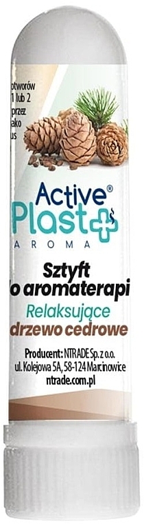 Aromatherapie-Stick Entspannendes Zedernholz - Ntrade Active Plast Aroma — Bild N1