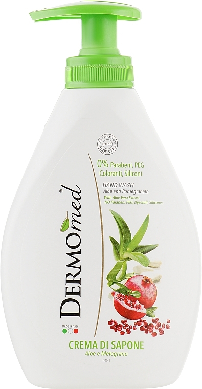 Creme-Seife für die Hände mit Aloe - Dermomed Hand Wash Aloe With Hyaluronic Acid