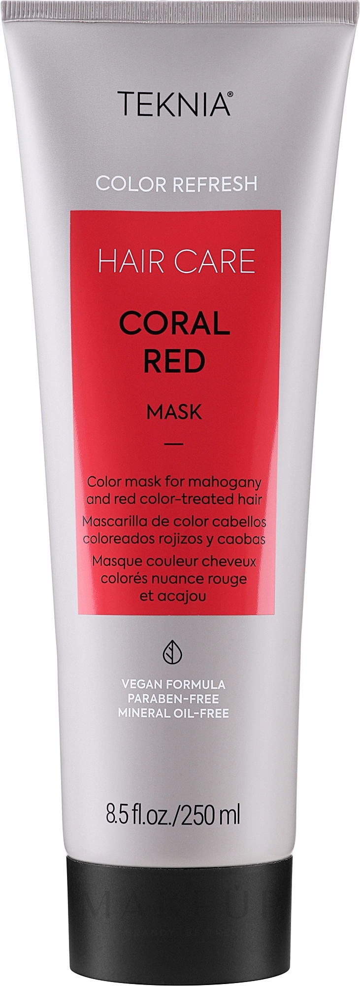 Haarmaske - Lakme Teknia Color Refresh Coral Red Mask — Bild 250 ml