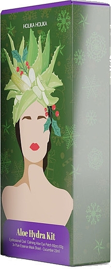 Gesichtspflegeset - Holika Holika Aloe Hydra Kit (Patches 601 St. + Maske 23ml)  — Bild N2
