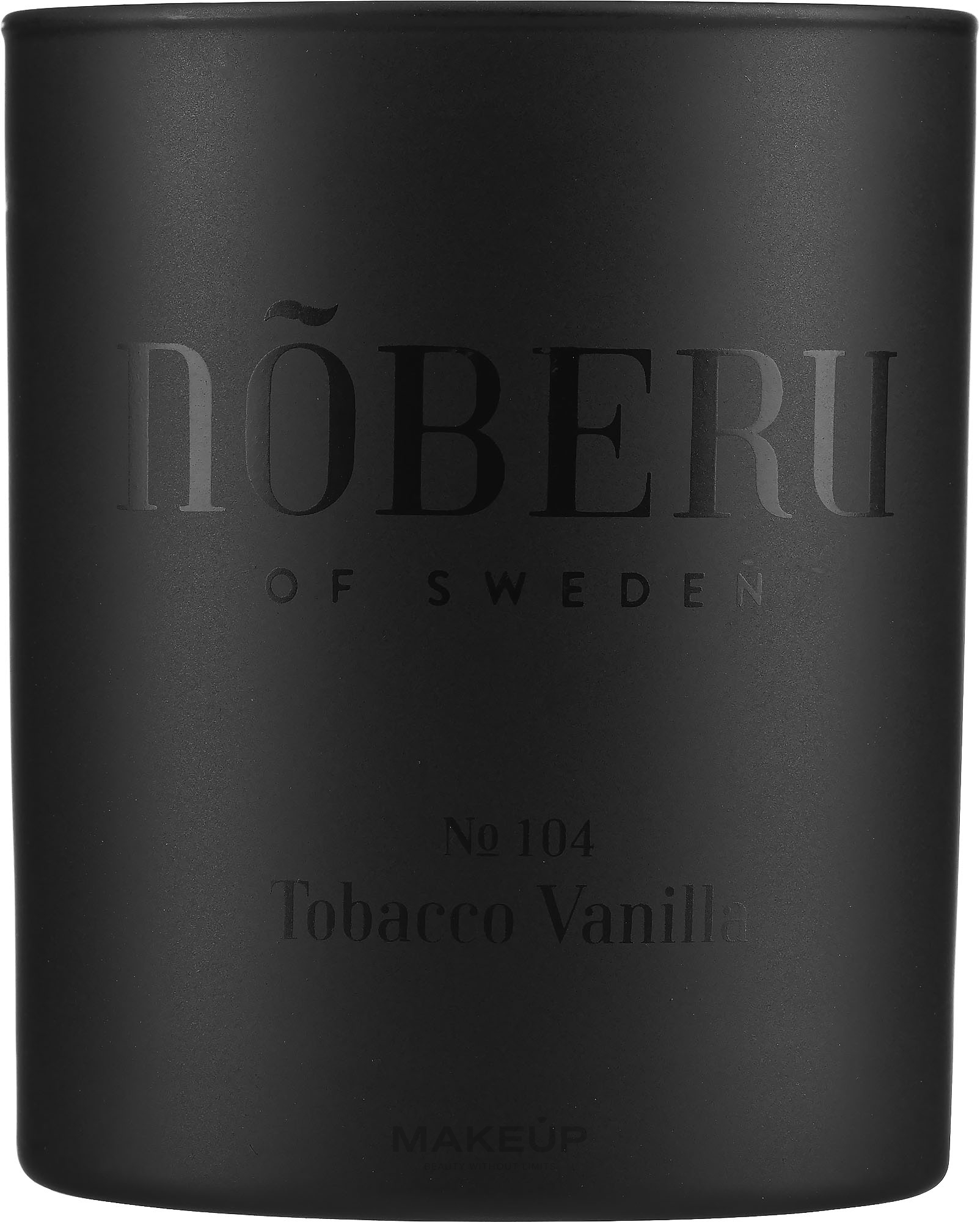 Noberu Of Sweden №104 Tobacco-Vanilla - Duftkerze im Glas — Bild 210 g