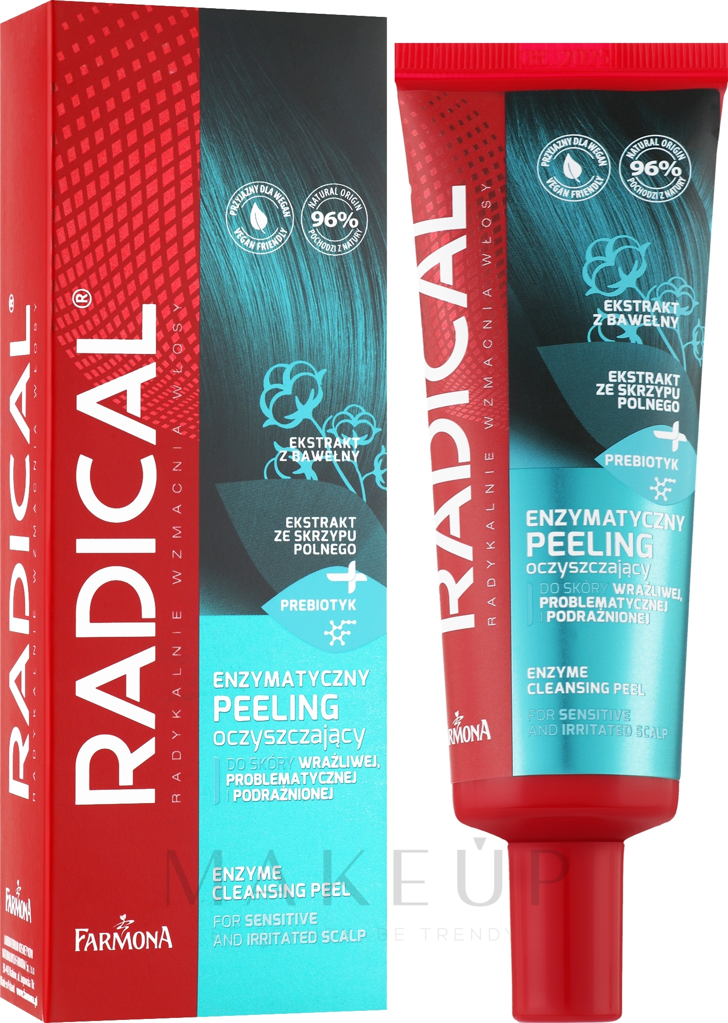 Enzymatisches Reinigungspeeling für sehr empfindliche Kopfhaut - Farmona Radical Enzyme Cleansing Peel — Bild 75 ml