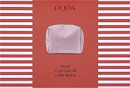 Make-up Set (Mascara 9ml + Lippenöl 9.5ml + Kosmetiktasche 1 St.) - Pupa Vamp! Mascara & Lip Care Oil Kit — Bild N2