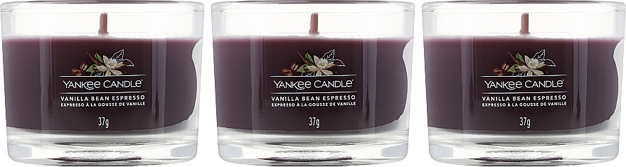 Kerzenset - Yankee Candle Vanilla Bean Espresso (Duftkerze 3x37g) — Bild N2
