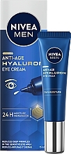 Düfte, Parfümerie und Kosmetik Anti-Aging-Augencreme - Nivea Men Anti-Age Hyaluron Eye Cream