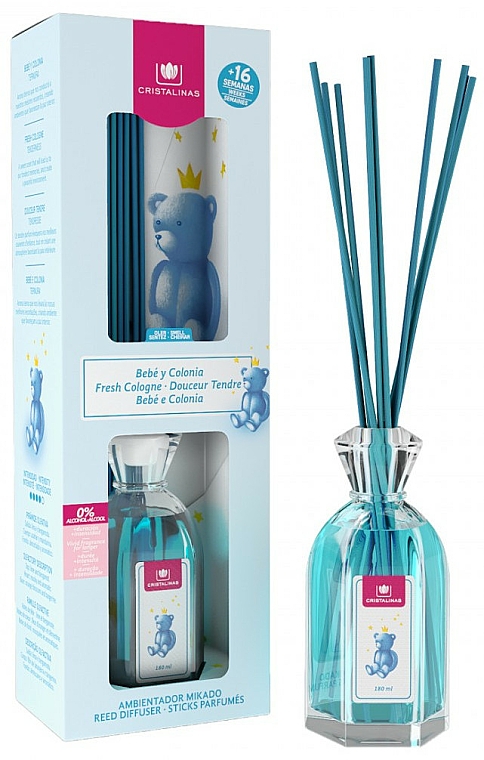 Aroma-Diffusor Baby Fresh Cologne - Cristalinas Reed Diffuser — Bild N2