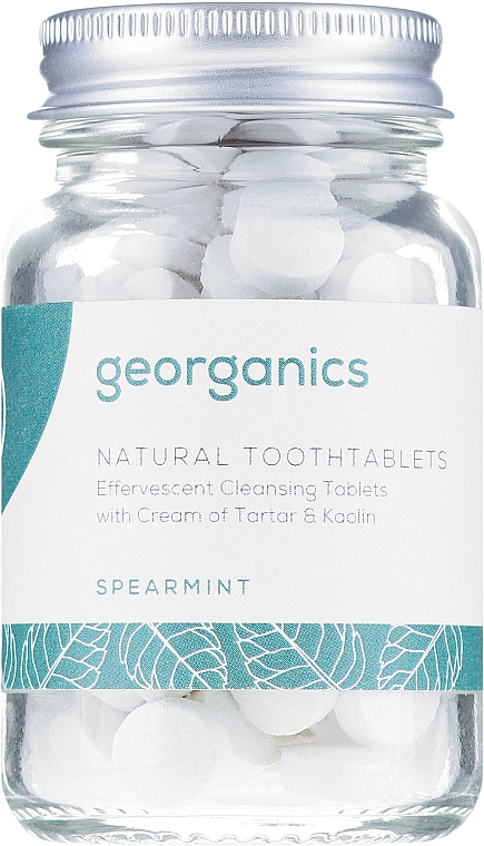 Zahnreinigungstabletten-Minze - Georganics Natural Toothtablets Spearmint — Bild N2