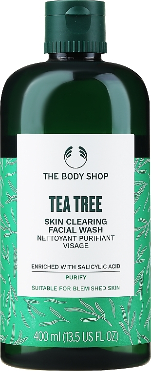 Waschgel für das Gesicht - The Body Shop Tea Tree Skin Clearing Facial Wash 91% Natural Origin — Bild N2