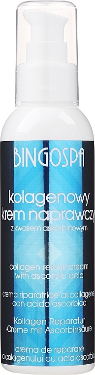 Regenerierende Nachtcreme mit Kollagen und Ascorbinsäure - BingoSpa Collagen Repair Cream — Bild N1