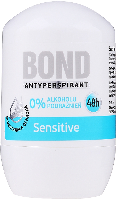 GESCHENK! Deo Roll-on Antitranspirant Sensitive - Bond Expert Deodorant Antyperspirant Roll-On — Bild N1