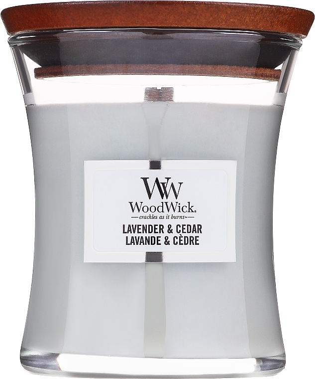 Duftkerze im Glas - WoodWick Lavender and Cedar Candle — Bild N3