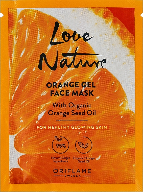 Gel-Gesichtsmaske mit Bio-Orange für strahlende Haut - Oriflame Love Nature Orange Gel Face Mask — Bild N1