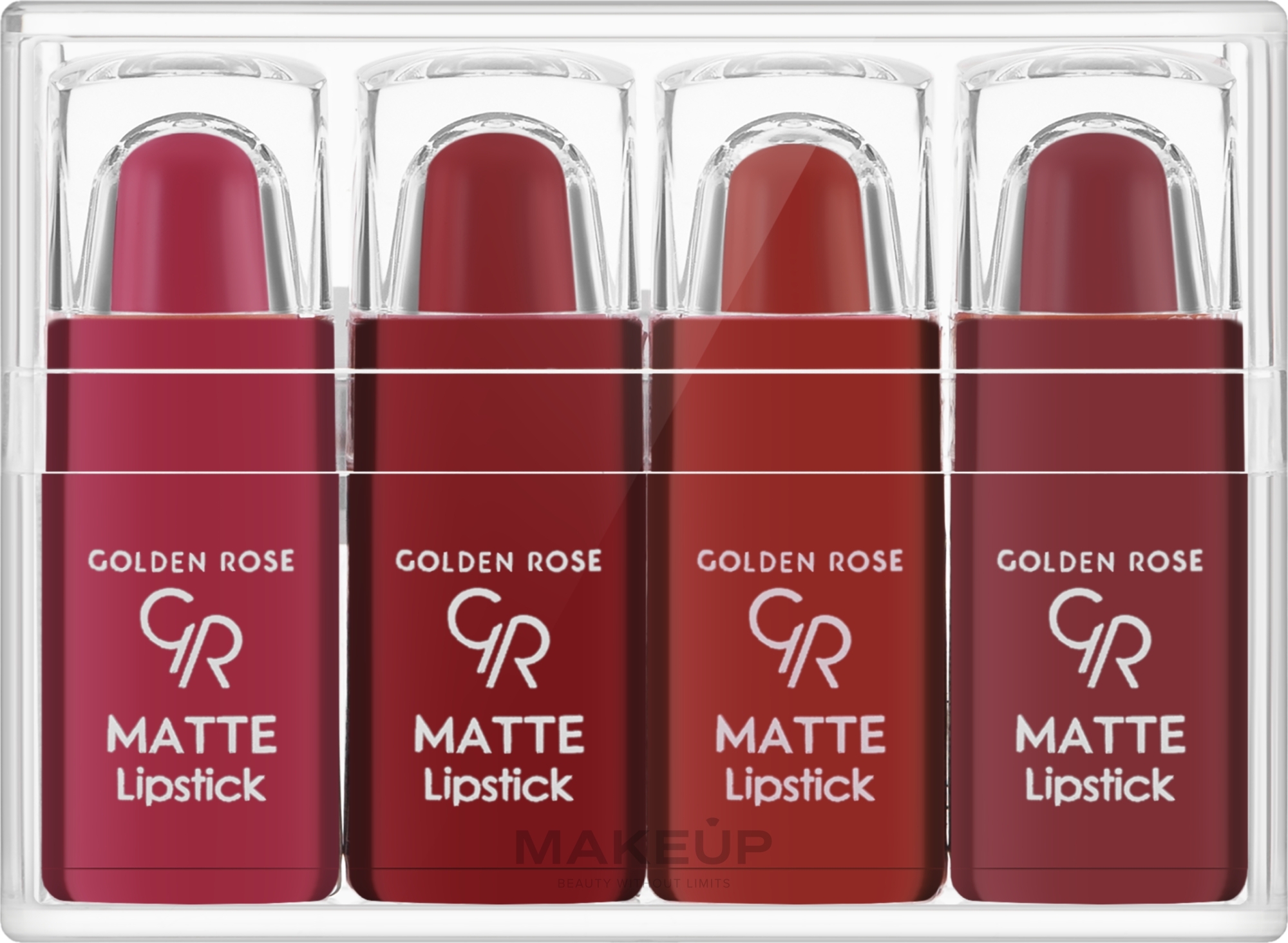 Lippenstift-Set - Golden Rose Matte Lipstick NR3 — Bild 4 St.