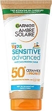 Ceramid-Sonnenlotion für Kinder - Garnier Ambre Solaire Sensitive Advanced Kids SPF 50+ — Bild N1