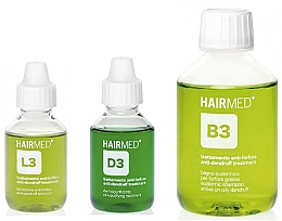 Düfte, Parfümerie und Kosmetik Set - Hairmed Treatment Mix Anti-Dandruff For Oily Hair (shm/200ml + lot/100ml + ser/100ml)