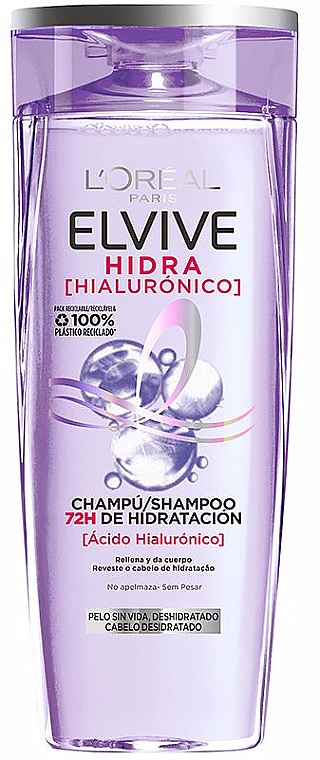 Feuchtigkeitsshampoo - L'Oreal Paris Elvive Hidra Hyaluronic Moisture Boosting Shampoo — Bild N1