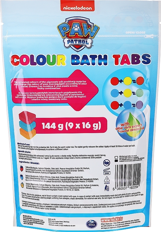 Farbige Badetabletten blaue Verpackung - Nickelodeon Paw Patrol Movie Colour Bath Tabs — Bild N2