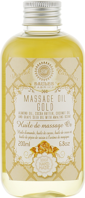 Körpermassageöl gold - Saules Fabrika Massage Oil — Bild N1