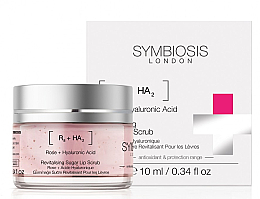 Düfte, Parfümerie und Kosmetik Lippenpeeling mit Rose und Hyaluronsäure - Symbiosis London Revitalising Sugar Lip Scrub