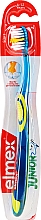 Kinderzahnbürste 6-12 Jahre weich blau-gelb - Elmex Junior Toothbrush — Bild N1