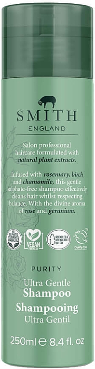 Haarshampoo mit Rosmarin und Birke - Smith England Purity Ultra Gentle Shampoo — Bild N1