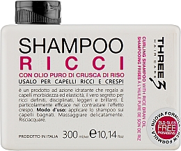 Düfte, Parfümerie und Kosmetik Shampoo für lockiges Haar - Faipa Roma Three Hair Care Ricci Shampoo