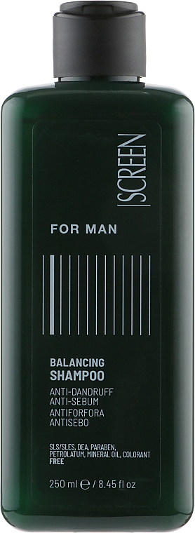 Ausgleichendes Shampoo für Männer gegen Schuppen - Screen For Man Balancing Shampoo — Bild N1