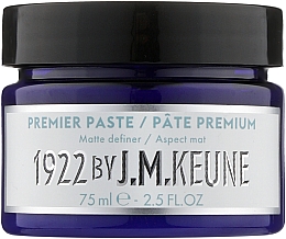 Düfte, Parfümerie und Kosmetik Stylingpaste für Männerhaar - Keune 1922 Premier Paste Distilled For Men