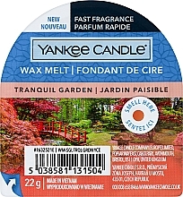 Düfte, Parfümerie und Kosmetik Aromatisches Wachs - Yankee Candle Tranquil Garden Wax Melt