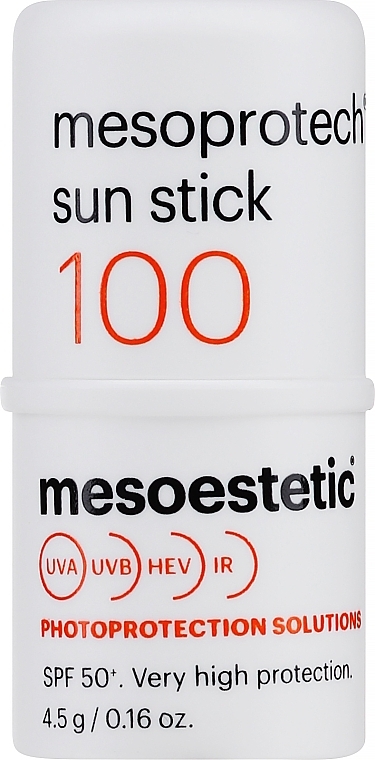Sonnenstift für sensible Bereiche - Mesoestetic Mesoprotech Sun Protective Repairing Stick SPF100+ — Bild N1