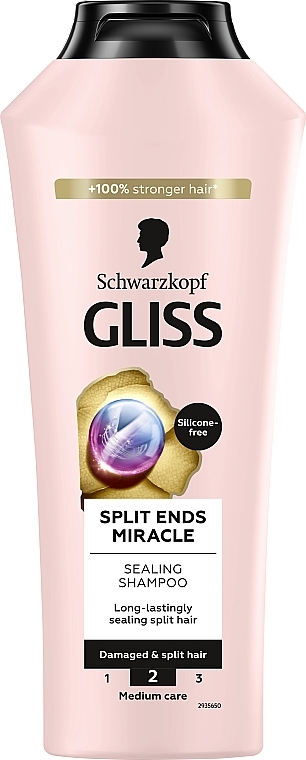 Anti-Spliss Shampoo für strapaziertes Haar - Gliss Split Ends Miracle Sealing Shampoo — Bild N1