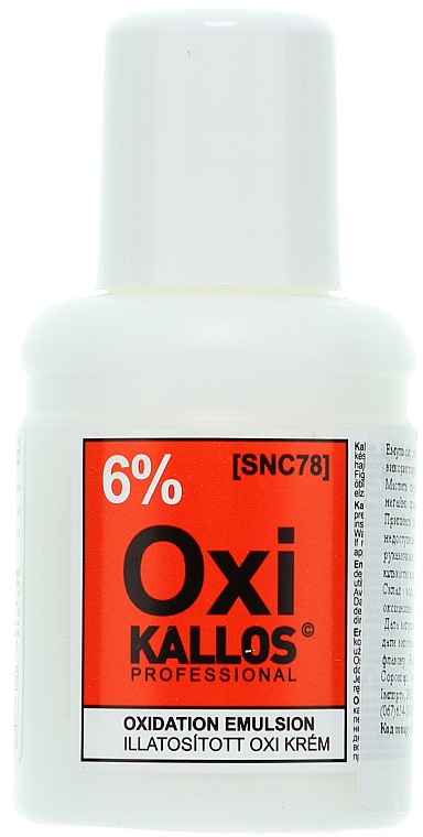 Oxidationsmittel 6% - Kallos Cosmetics Oxi Oxidation Emulsion With Parfum — Foto N2